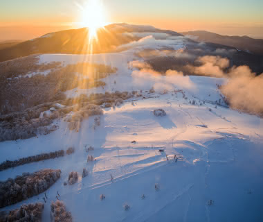Paysage d'hiver dans le Massif des Vosges