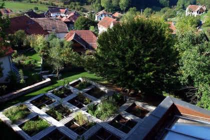 Les jardins du Musée Oberlin à Waldersbach. Crédit photo : Musée Oberlin / Denis Betsch